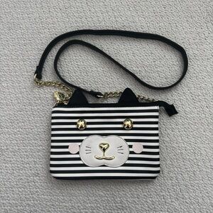 Betsey Johnson Pink and Black Heart Print Interior